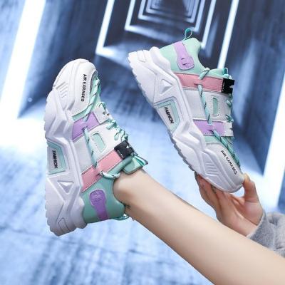 China Fashion Trend 2021 New Spring Korea CIA Sports Casual Running Ladies Women Shoes Sneakers for sale