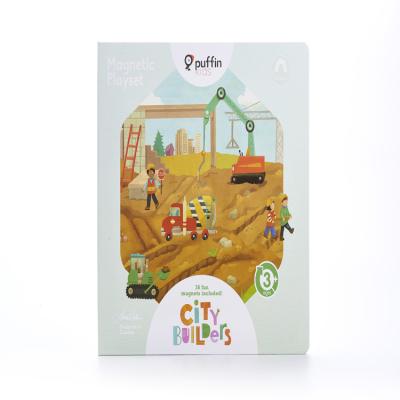 China Wholesale Cardboard+Artpaper Best Price Newly Style Creative Magnet Toy Builders City Magnetic Play Set for sale