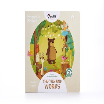 China Best Selling Cheap Kids Play Cardboard + Artpaper Inspiration Magnet Babies Learning Toys Magnetic Play Set for sale