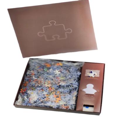 China Cartoon Toy Professional Manufacturer Wholesale For Joy Adult Smart Blue Cardboard Jigsaw Puzzles for sale