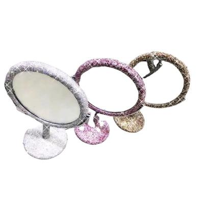 China 2021 Wholesale Table Decor Bling Room Vanity Decor Cute Lighted Makeup Mirror for sale