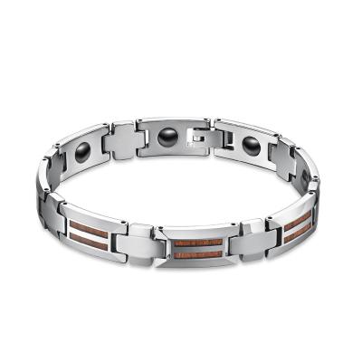 China FASHIONABLE color selective luxurious gentleman tungsten silver steel bracelet teams for sale