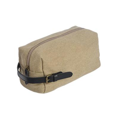 China Durable Recycled Fashion Manufacturer Canvas Cosmetic Travel Wholesale Cosmetic Bag Causal Make Up Case Toiletry Bag for sale