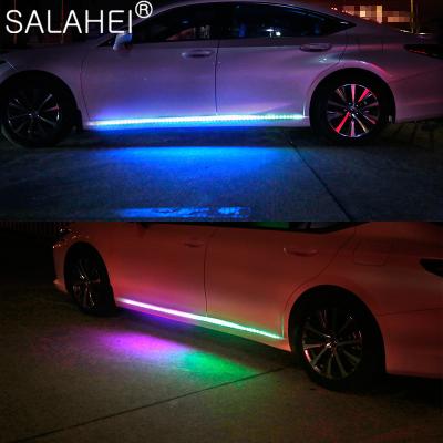 China 150CM Car Door Warning Lights F21 Opening Overflowing Flexible Underglow Led Neon Lamp Remote Control Atmosphere Strip Lights F21 for sale