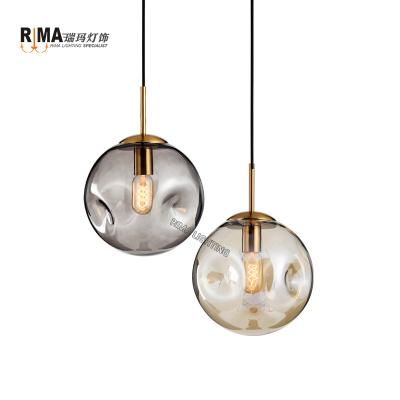 China Rima Lighting Modern Style Ball Lamp Modern Simple Glass Pendant Light for sale