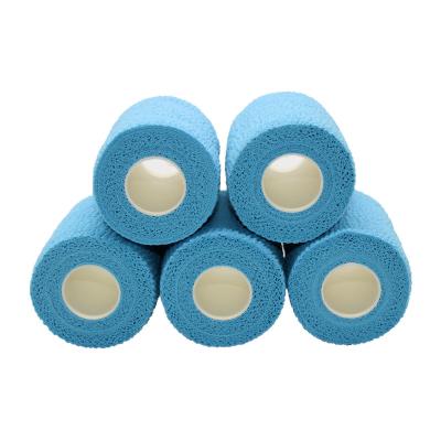 China High Elasticity 7.5cm*4.5m Logo Printing Medical Supplies Veterinarian Wrap Bulk Custom Elastic Bandage Pet Self Adhesive Cohesive Bandage for sale