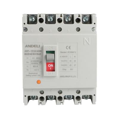 China mccb ANDELI china circuit breaker 100amp circuit breaker price AM1-125M/4300 price AM1-125M/4300 for sale