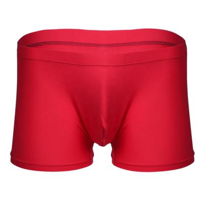 China Breathable In Running Men Ice Silk Seamless Boxer Briefs Breathable Underwear Bugle Pouch Panties Shorts Trunks Underrpants for sale