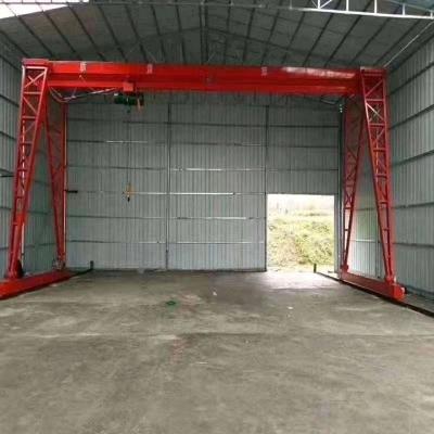 China MH type 5 ton general gantry crane, gantry crane, main girder box support leg gantry crane, rail type small crane for sale