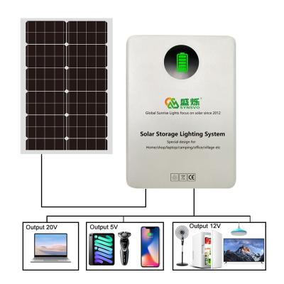 China 300W Wall Mounted PV Energy Storage System With 60W Solar Panel Generator for sale