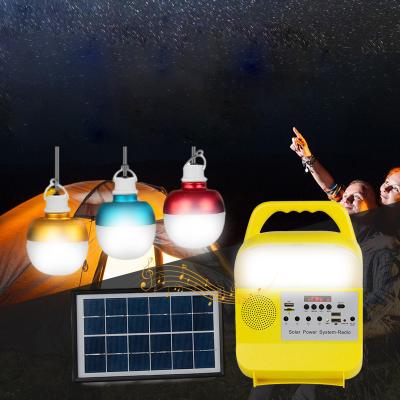 China OEM 3W*3PCS Solar Powered Emergency Light With Solar Charging for sale