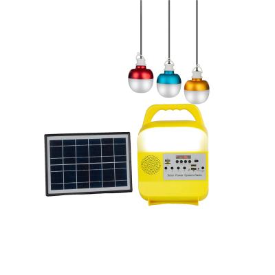 China luces de emergencia solares de 5W 6V 3PCS para las áreas de la escasez del poder en venta