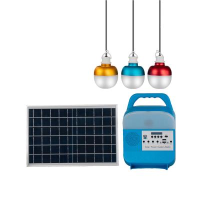 China sistema de iluminación casero solar portátil accionado solar de las luces LED de 9W 3PCS en venta