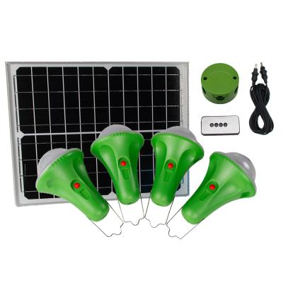 China OEM 25W 4PCS Mini Rechargeable Solar Bulb 5 het Werk Wijzen Te koop