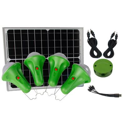 China 6-35 Hours 4pcs*3W Portable Solar Bulbs For Power Shortage Areas for sale