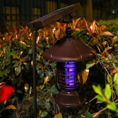 Chine Pelouse légère menée actionnée solaire de jardin de lampe de tueur de moustique d'insecte de Zapper d'insecte de parasite à vendre