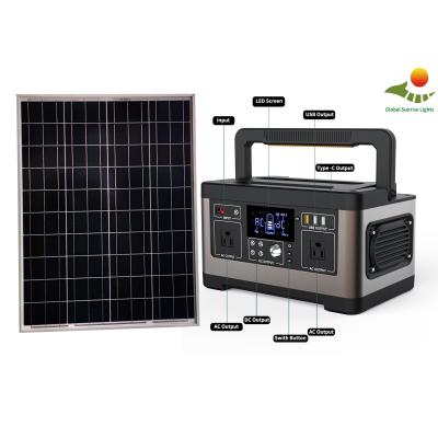 China do ciclo de vida solar portátil dos geradores 1000 de 120W LiFePO4 sistema de iluminação solar da casa à venda