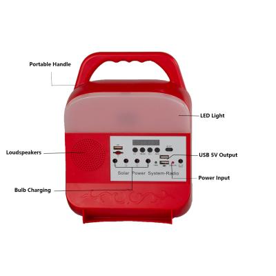 China jogo portátil do painel solar de sistema de iluminação da energia 8000mah solar à venda