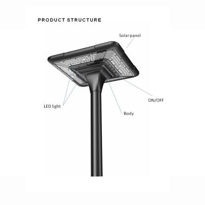 China Solarstraßen-Lichtsäule LED Pole gibt Garten-Lampen-neues Solarbeleuchtungssystem bekannt zu verkaufen