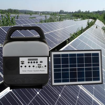 China equipos ligeros solares portátiles de la iluminación del panel solar de 8000mah que acampan 3PCS LED en venta