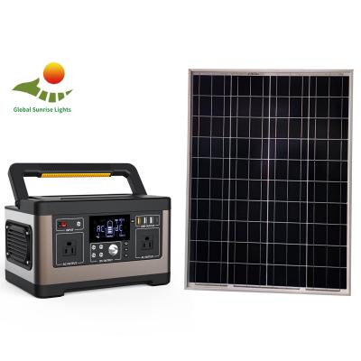 Chine kits portatifs de centrale 500W solaire avec à bord charger l'inverseur micro à vendre