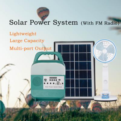 China Sistema casero solar del magneto del alumbrado de seguridad con el equipo solar de radio de la iluminación 5W en venta