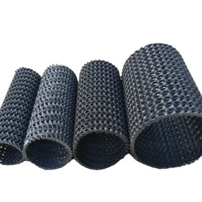 China Modern PE Hard Curved Reticulated Tough Permeable Pipe For Retaining Wall Drainage for sale