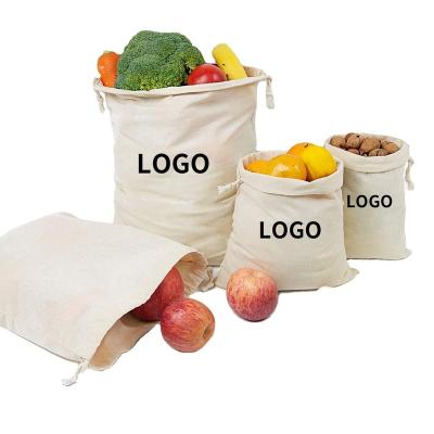 China 100 Pcs Eco - Friendly Cotton Drawstring Loaf Shopping Bag Handled for sale