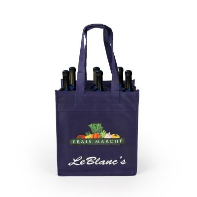 China Good Reputation Wine Bag 2 Bottle 4 Bottle 6 Bottle 6 Portable Nonwoven Handled Bottle for sale