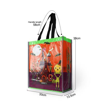 China Hot Factory Sales Non Woven Halloween Bag Halloween Bag Reflective Nonwoven Bag Eco - Friendly for sale