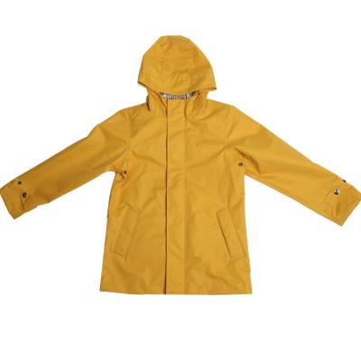 China QUICK DRY Children students  skiing waterproof raincoat Fashion hiking camping  coat windproof angling jacket PU coating OEM minimalism cl for sale