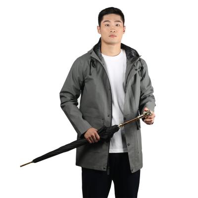 China Polyester fibre Pu men skiing waterproof raincoat Fashion hiking camping adventure warm coat windproof angling jacket PU coating OEM minimalism for sale