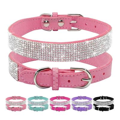 China New Design Quick Release Pet Collar Supplies Fashion Crystal Diamond Dogs Chain Necklace Cat Dog Collars And Leashes for sale