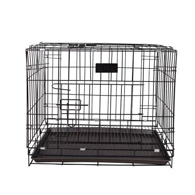 China Breathable Pet Supplies Pet Rabbit Cat Dog Cages Small Luxury Folding Stainless Steel Metal Pet Display Cages for sale