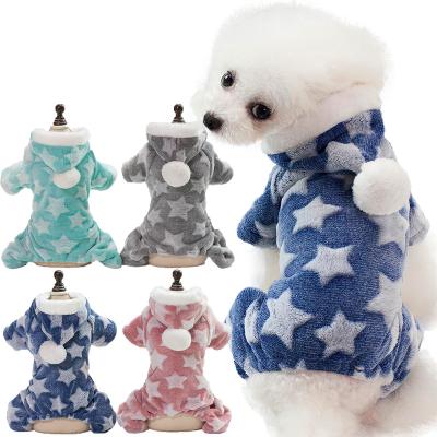 China Viable Star Quadruped Dog Clothes Pet Accessories Cat Clothes Luxury Dog Jackets Winter Hoodies for sale