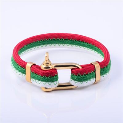 China High polished; Matte Finished Hot Trending Accessory Barcelona Gold Shackle Bracelet for sale