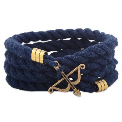 China High polished; Matte Finished Custom Cotton Cord Archery Bracelet for sale