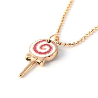 China New Design Stainless Steel Casual/Sporty Lollipop Necklace for sale