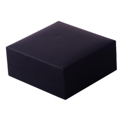 China 2022 High End Security Black Velvet Jewelry Boxes With Logo for sale