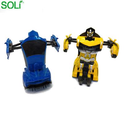 China Toy Wholesale Promotional Alloy Pull die-cast back die-casting robot car transformation smart cars for sale