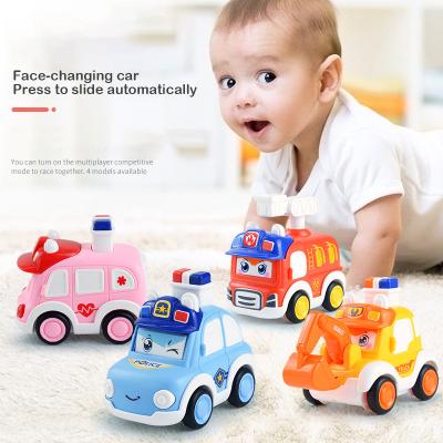 China Press to Launch Bullet Target Face Dinosaur Mini Cartoon Ambulance 2 Return Ambulance Buyers 2 Children's Toy for sale