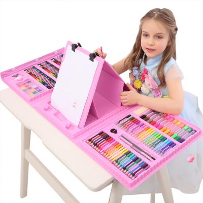 China Children Drawing Factory New Arrival Factory Cheap Children's Drawing Non-toxic High Quality Non-toxic DIY Printing Kit Art Set With Case 208 PCs for sale