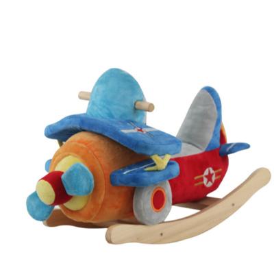 China Ride On Wooden Toy JIANLIN Toddler Cartoon Rocking Chair Rocking Chair Toys Christmas Gift for sale