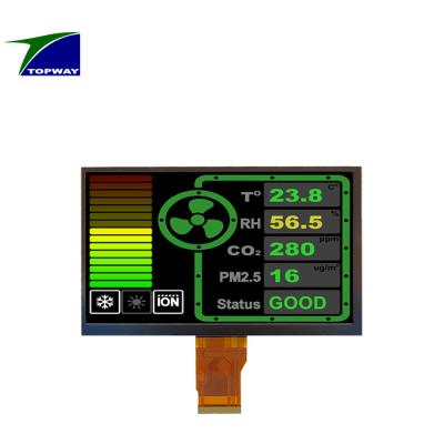 China 7Inch RGB 800x480 Embedded Color TFT LCD Display Module / Panel / Screen With Wide Viewing Angle 154.08x 85.92 (mm) for sale