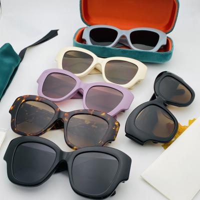 China Hot Selling Stylish New Design Fashion Sun Glasses UV Sunglasses And Acetate Sun Glasses For Ladies And Men for sale