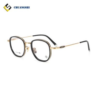 China For reading glasses Shenzhen factory high quality titanium stock optical sight frames optical eyewear CH5214 for sale