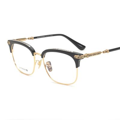 China Factory Supply Best Selling Retro Pure Titanium Frame Eyewear Optical Frame Glasses In Stock for sale