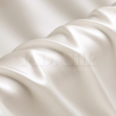 China Mulberry Silk Ivory White Satin 12mm Viable Silk Charmeuse Fabric Sale By The Yard for sale