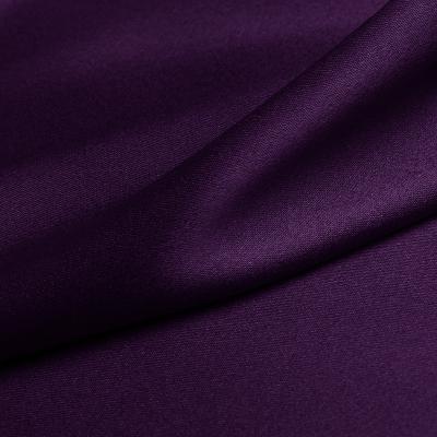 China Factory direct wholesale stretch 16mm silk charmeuse elastic silk fabric breathable purple color for sale