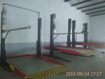 China Simple Car Parking Lift 2.5ton Two Post Hydraulic Car Lift Parking for Residential Garage for sale